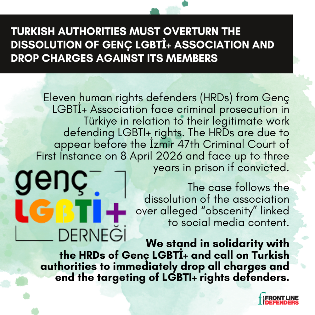 Alarming escalation in repression of LGBTI+ activists and organisations in T&uuml;rkiye