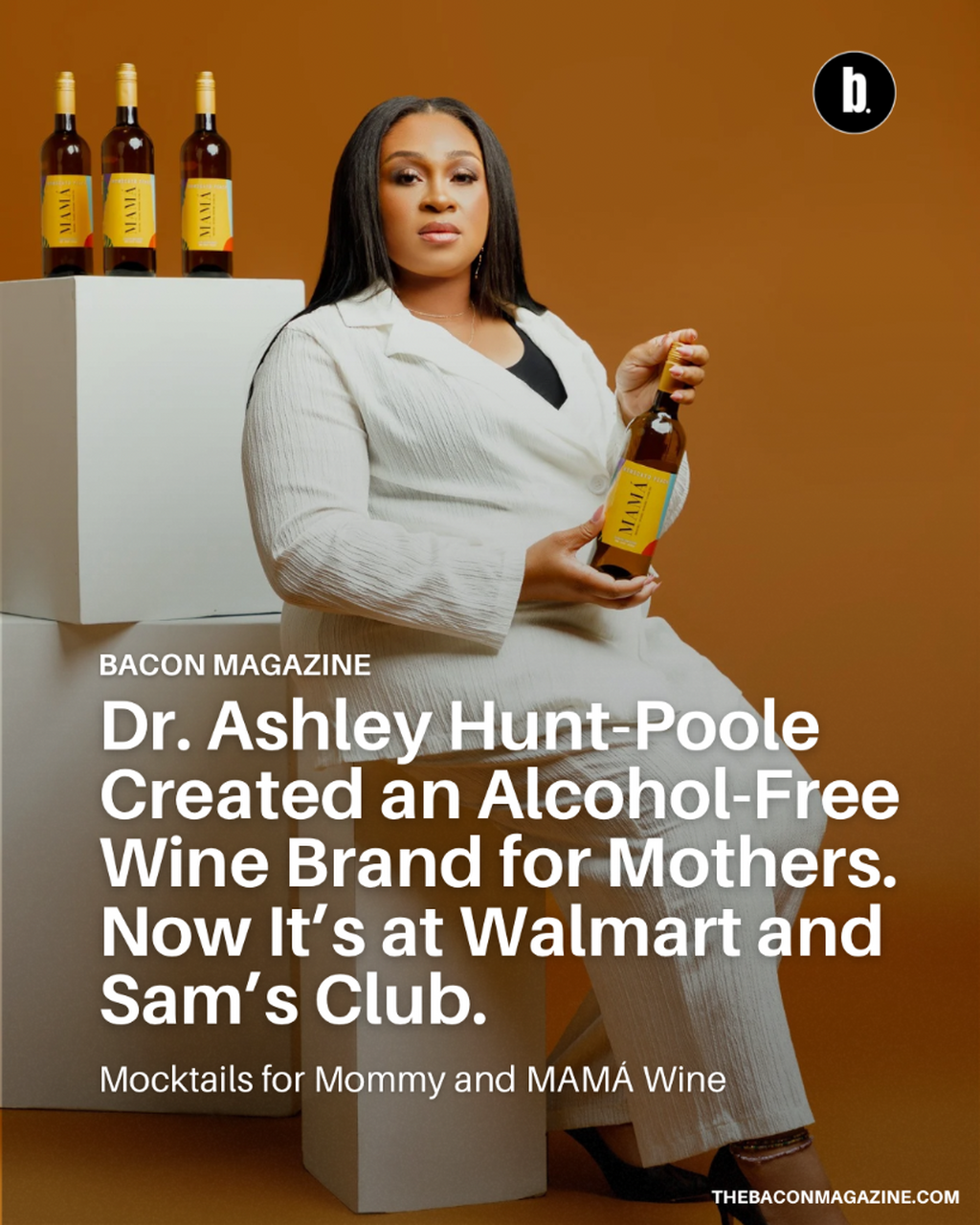 How Dr. Ashley Hunt-Poole Built Mocktails for Mommy and MAM&Aacute; Wine Into a Retail-Backed Brand for Modern Mothers