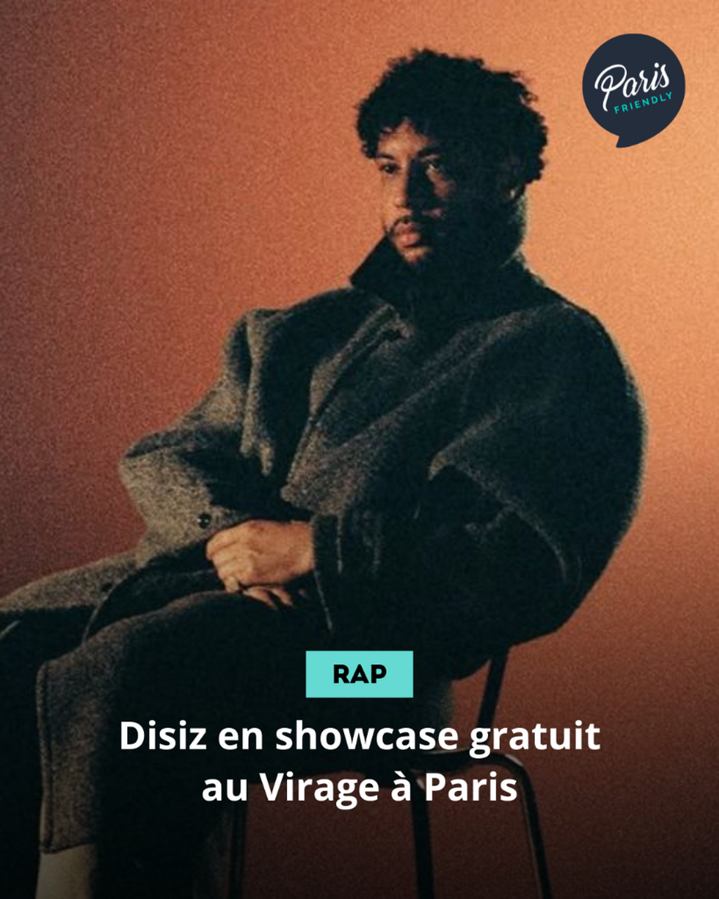 Disiz en showcase gratuit au Virage &agrave; Paris