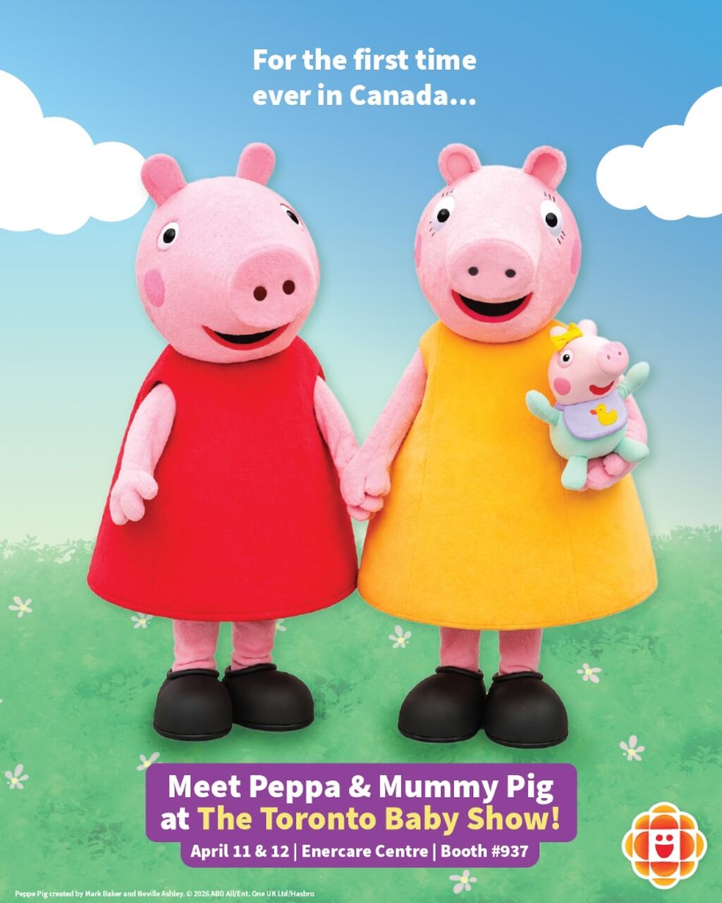 Say hi to Peppa and Mummy Pig with CBC Kids at The Baby Show