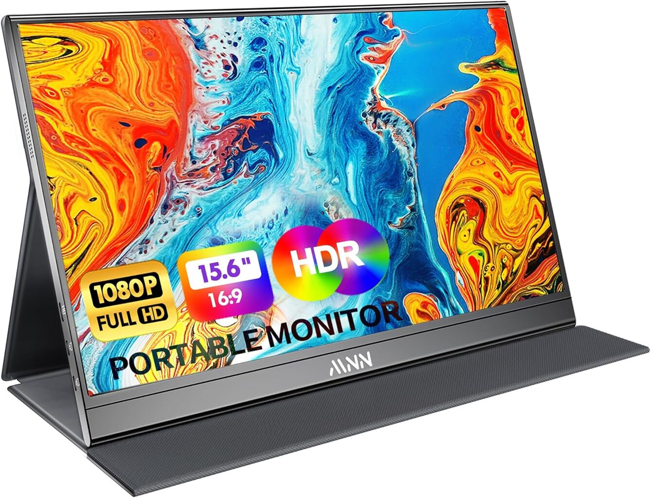 MNN Portable Monitor 15.6inch FHD 1080P USB C HDMI Gaming Ultra-Slim IPS Disp...