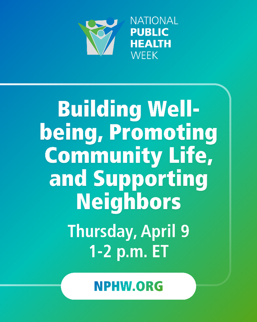 Building Well-being, Promoting Community Life, and Supporting Neighbors 