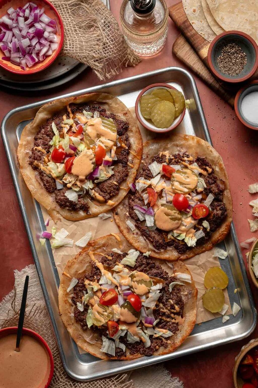 Smash Burger Tacos