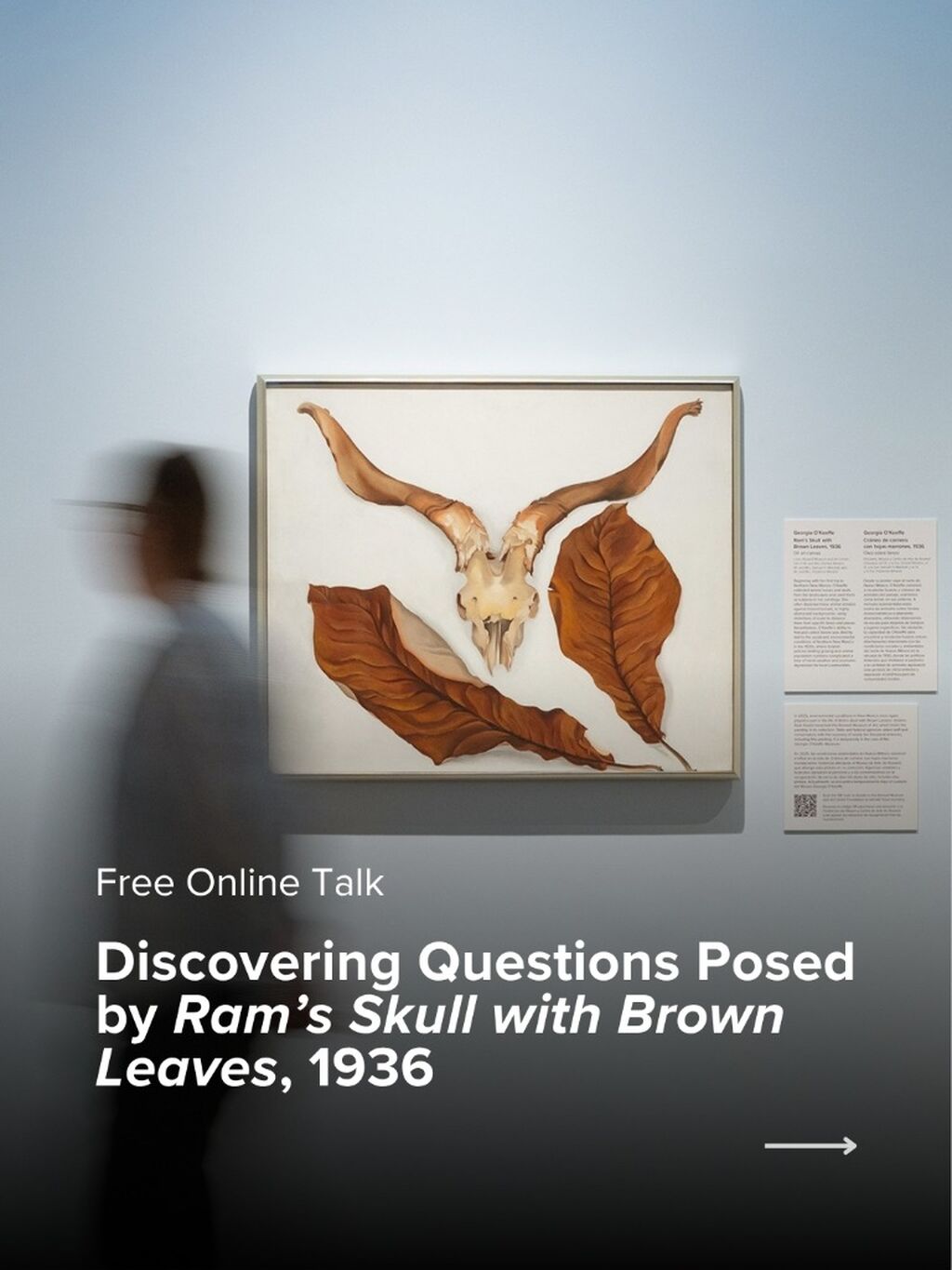 Free Online Talk: Discovering Questions Posed by 'Ram&rsquo;s Skull with Brown Leaves, 1936'