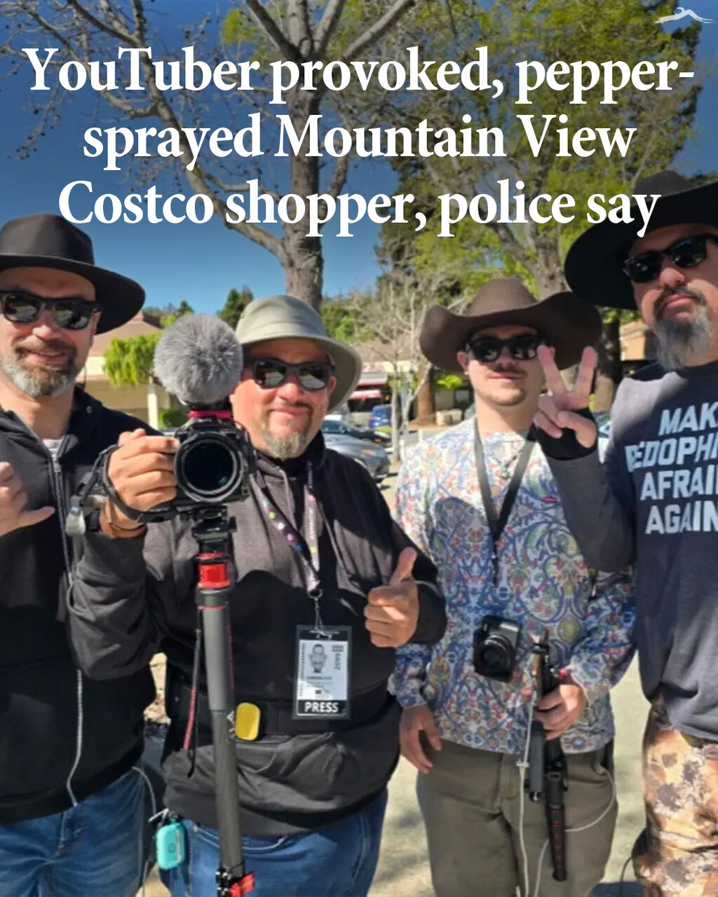 YouTuber provoked, pepper-sprayed shopper at Mountain View Costco, police say