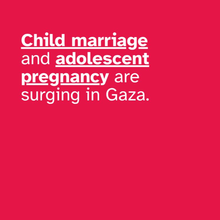Child marriage in Gaza