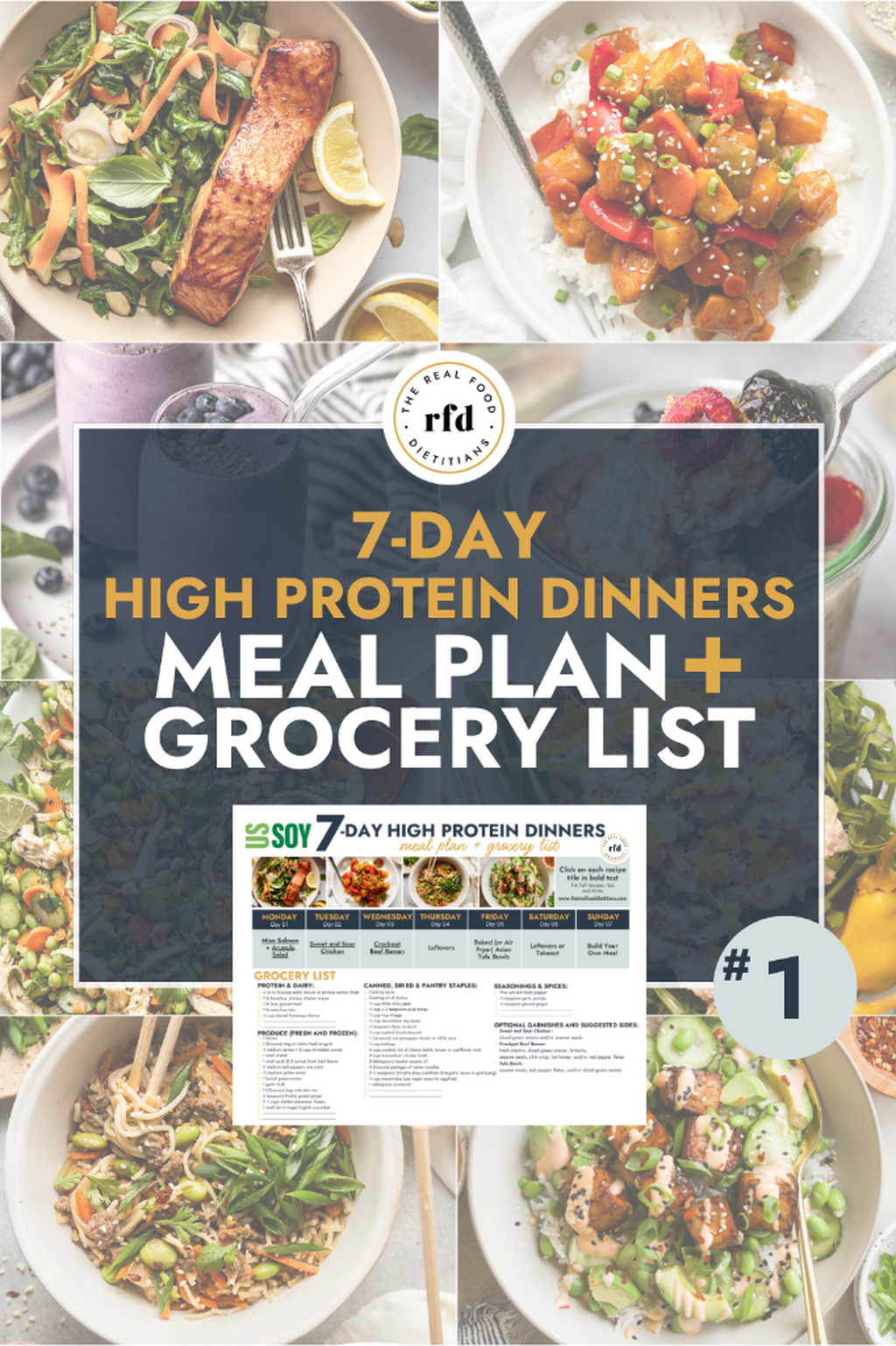 7-Day High Protein Dinners Meal Plan
