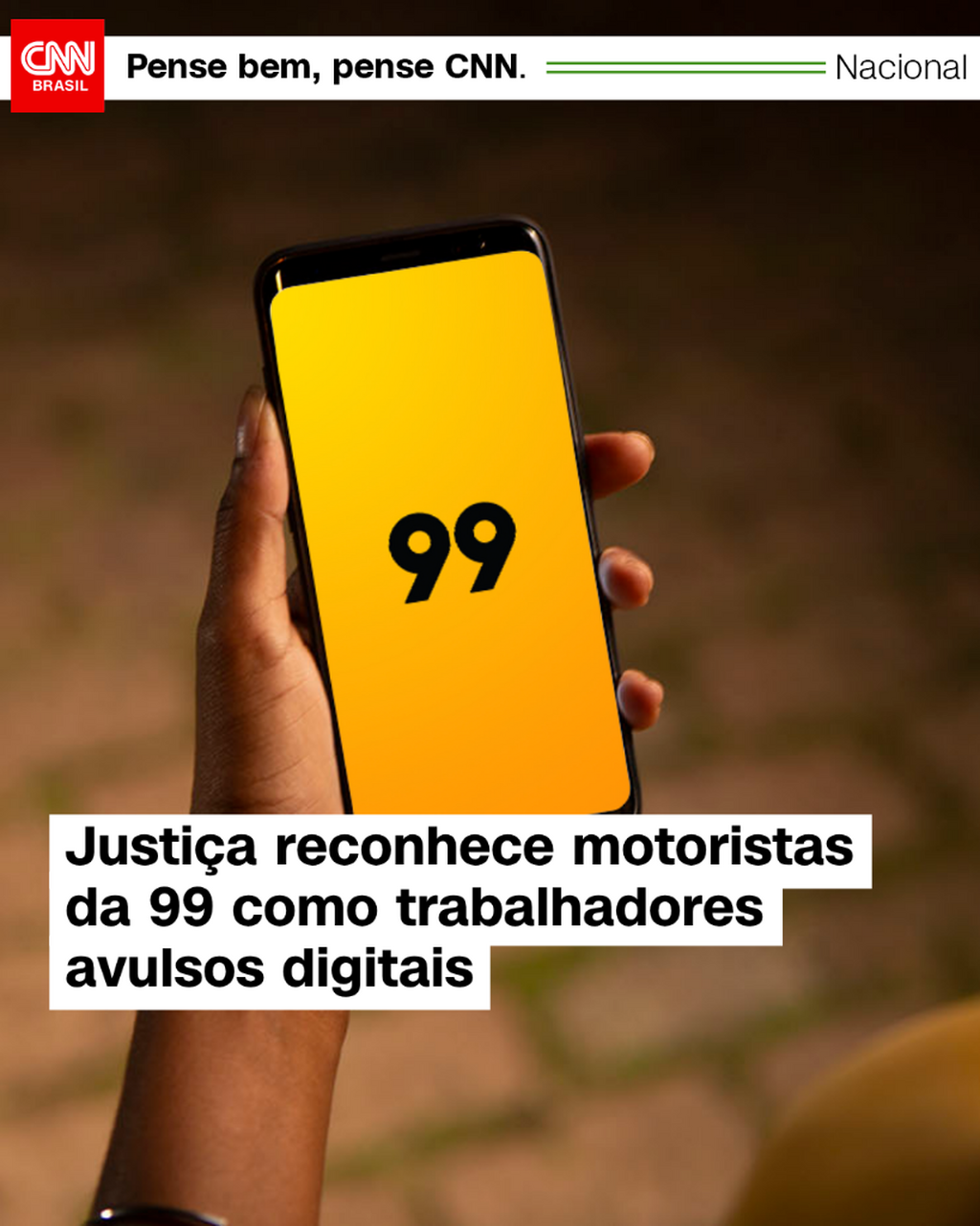 Justi&ccedil;a reconhece motoristas da 99 como trabalhadores avulsos digitais