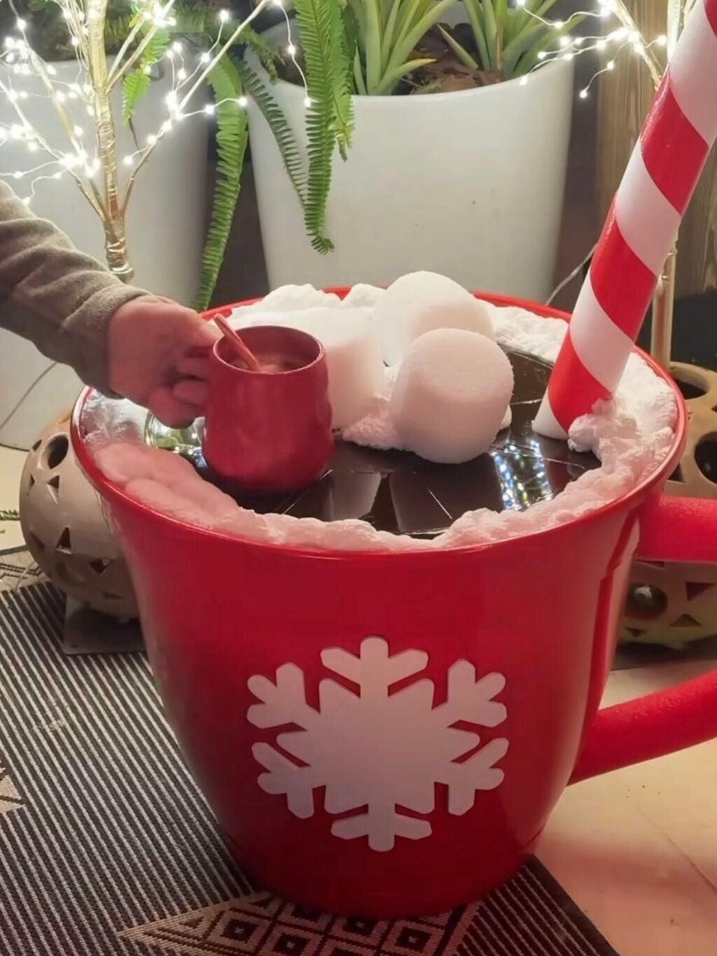 DIY Hot Cocoa Side Table