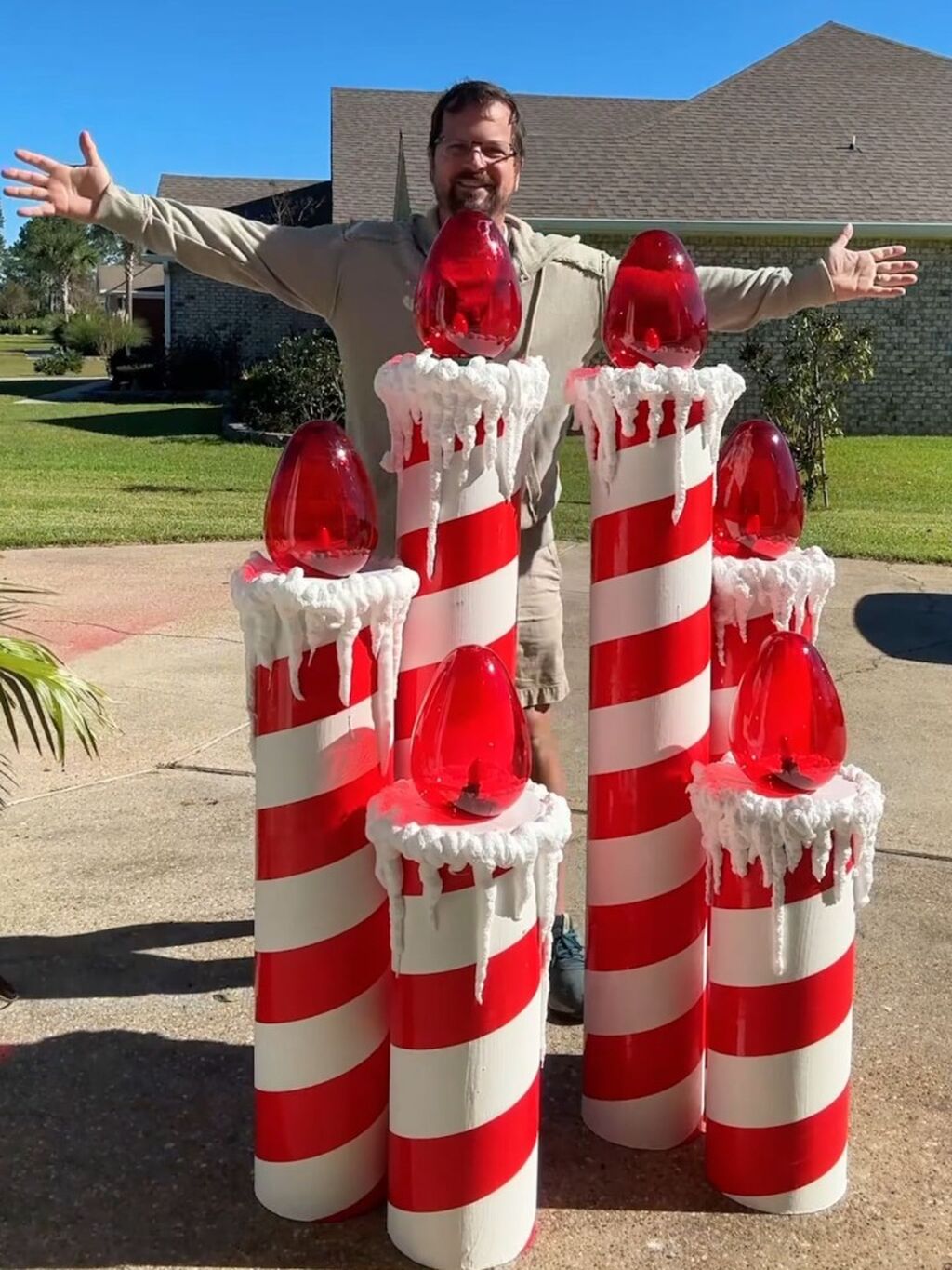 Giant Christmas Candles