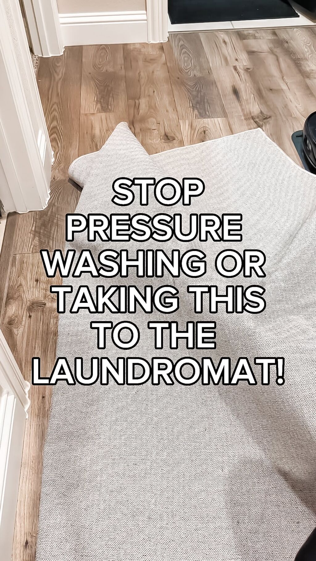 WASHING A WASHABLE RUG