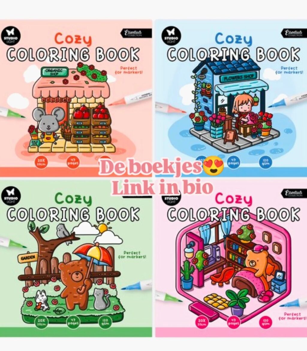 De fijnste Cozy kleurboek set van Studiolight😍