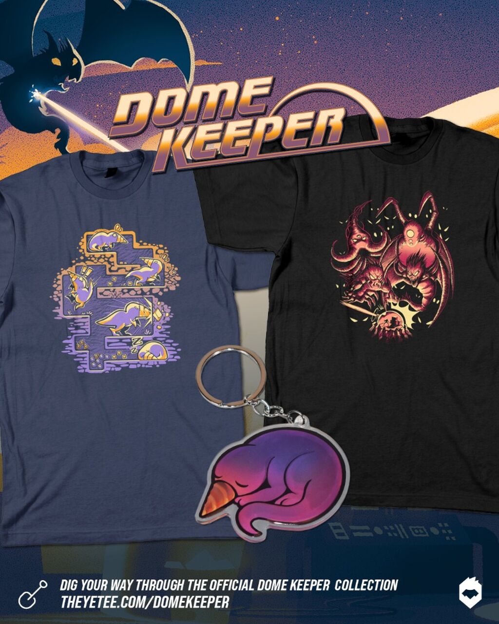 Can You Dig It? Dome Keeper is Setting Up Shop at The Yetee!