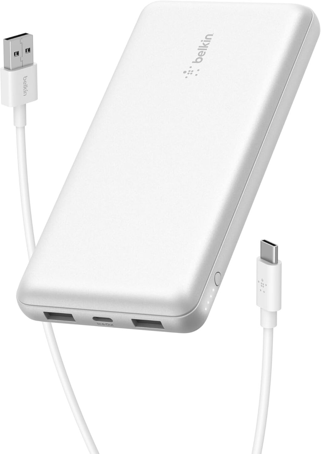 Belkin Portable Charger, USB C Power Bank 20000 mAh w/ 1xUSB-C Port & 2xUSB-A...