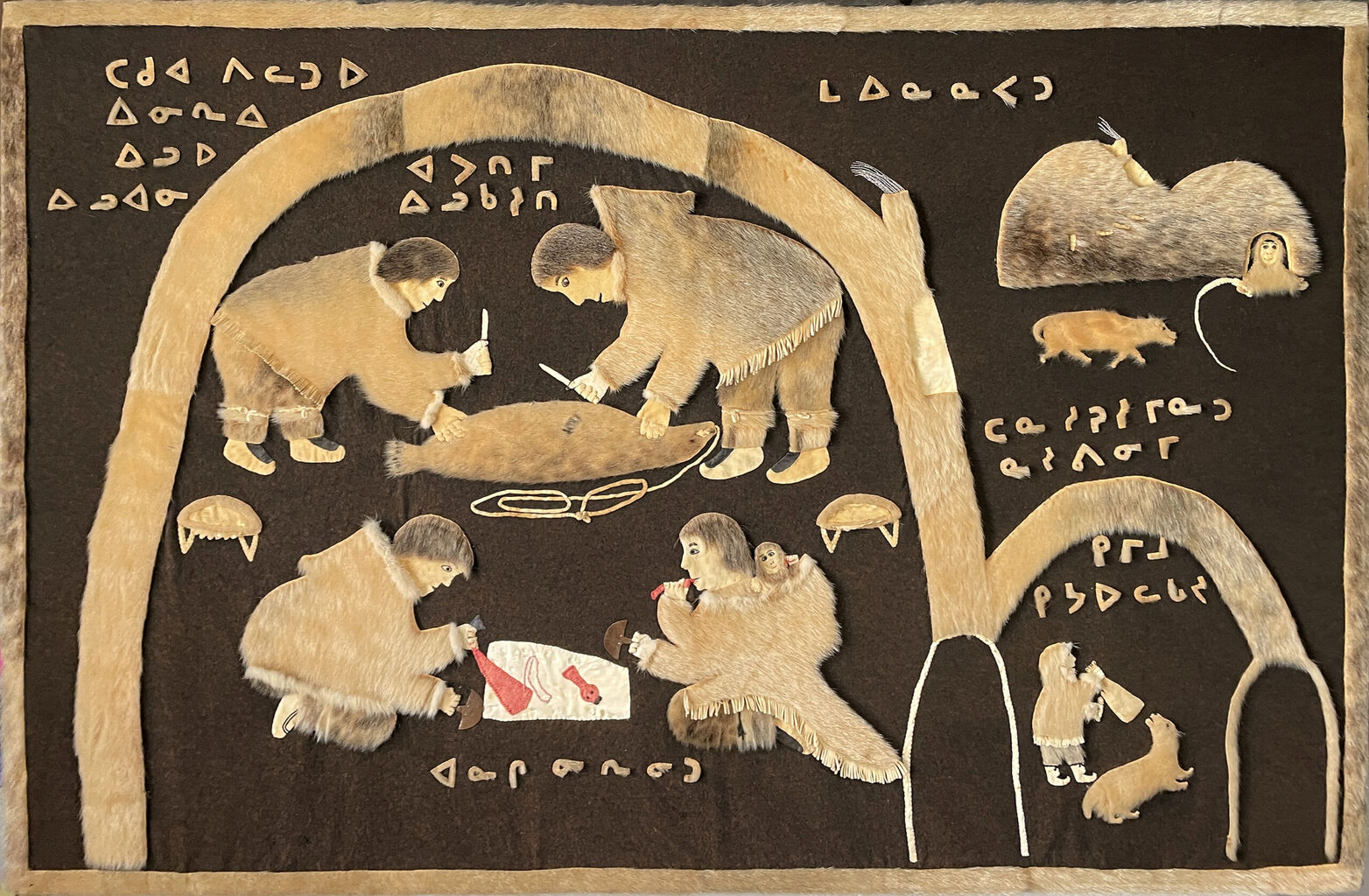 Sealskin Wall Hangings by Mina Kumarluk&nbsp;Napartuk&nbsp; | McMichael Magazine