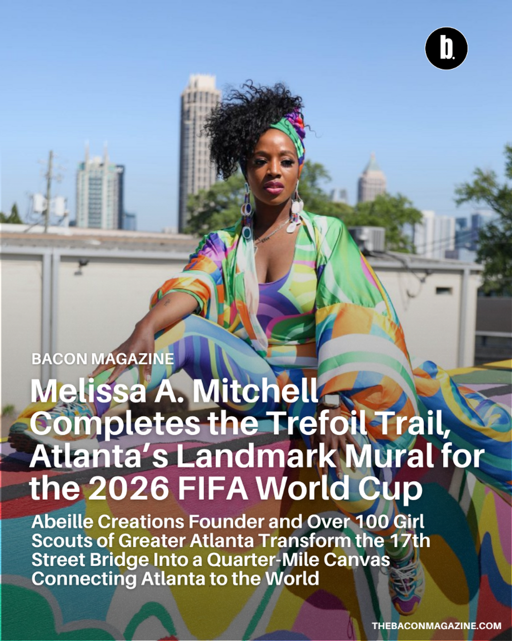 Melissa A. Mitchell Completes the Trefoil Trail, Atlanta&rsquo;s Landmark Mural for the 2026 FIFA World Cup