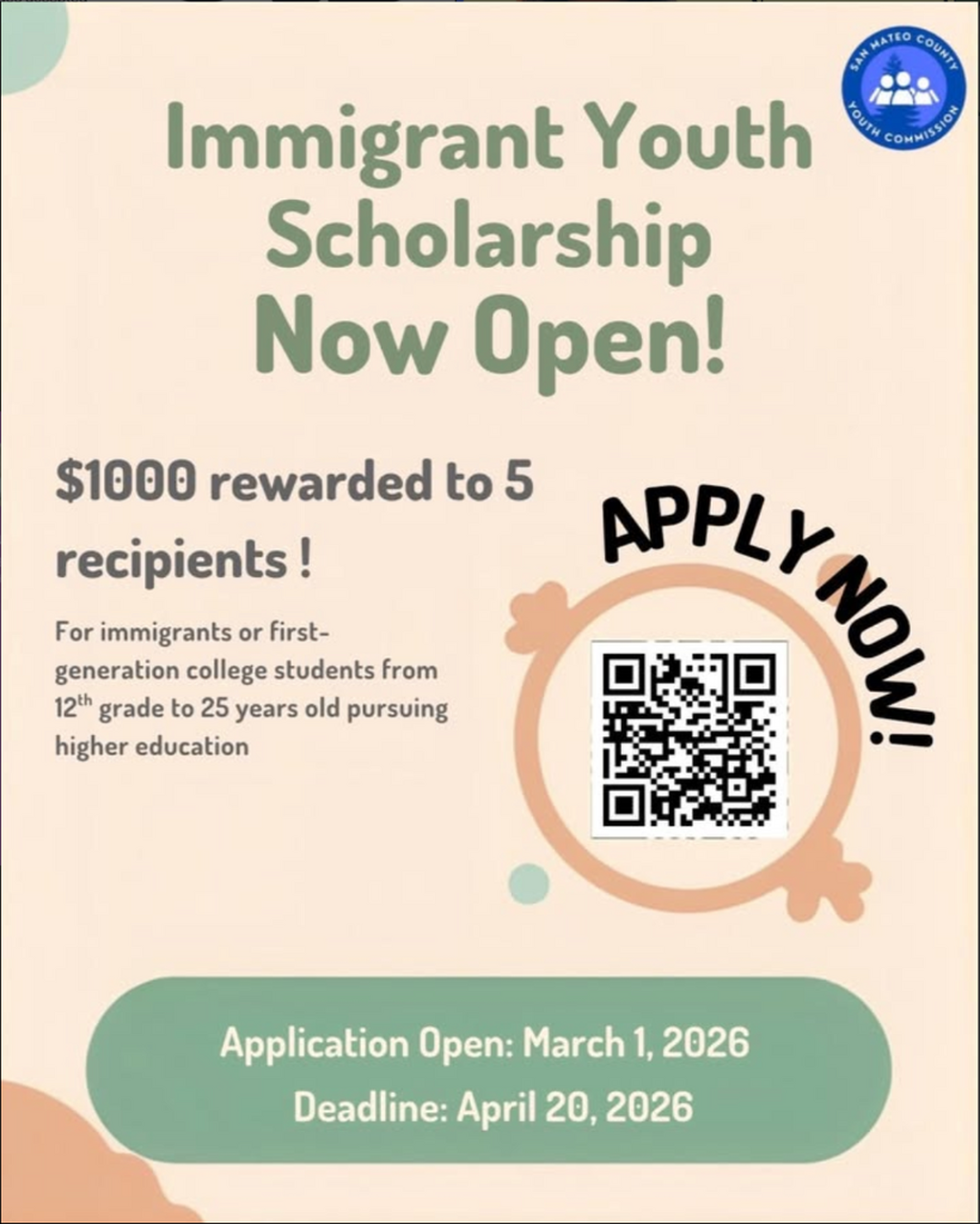 Immigrant Youth Scholarship