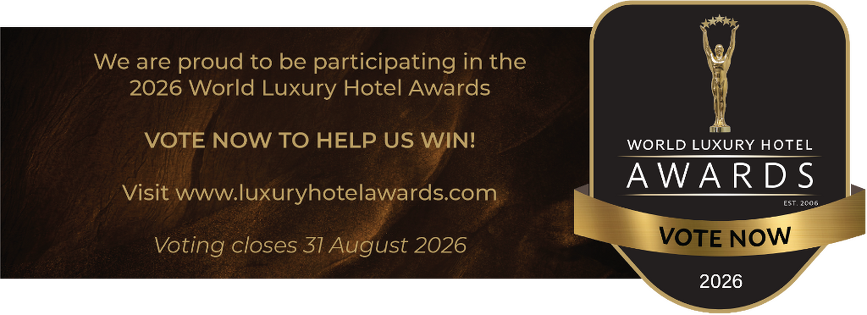 Vote Us in 2026 World Luxury Hotel Awards 