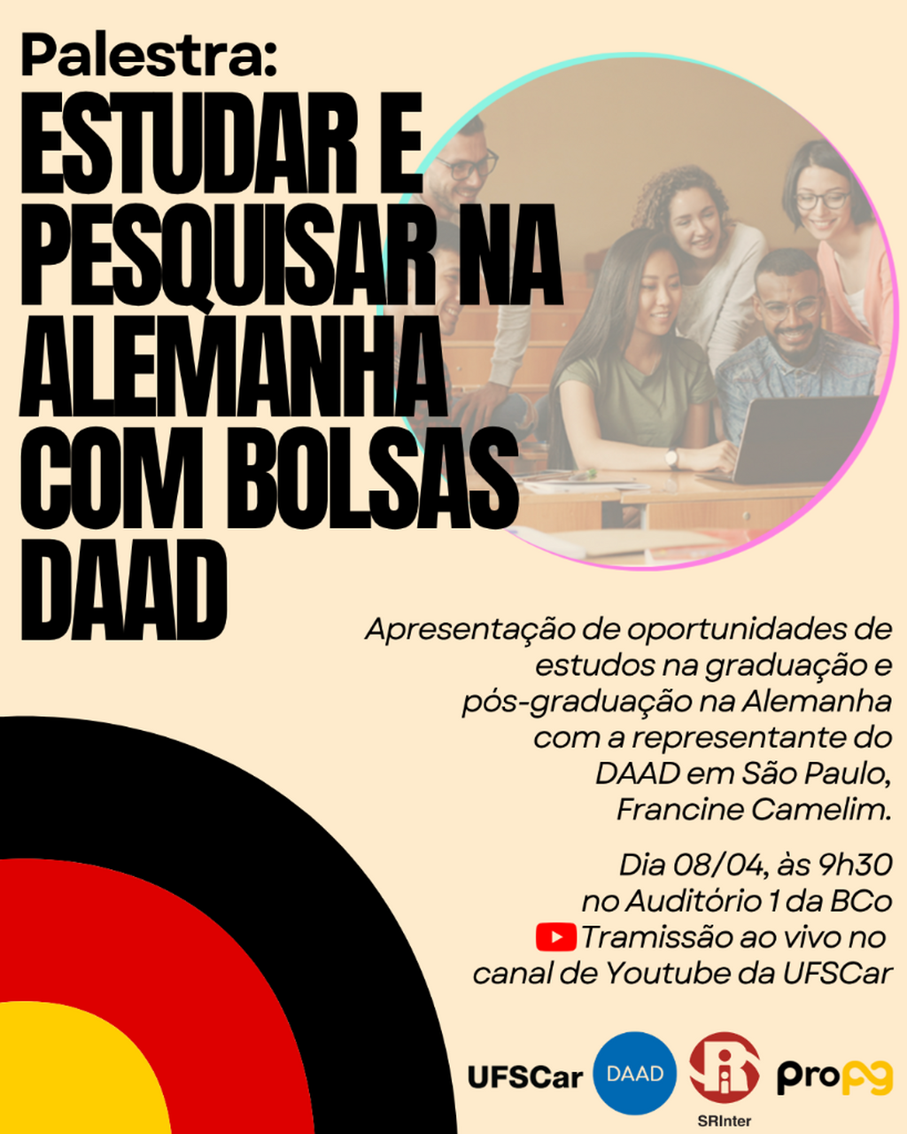 assista &agrave; palestra "estudar e pesquisar na alemanha com bolsas DAAD"