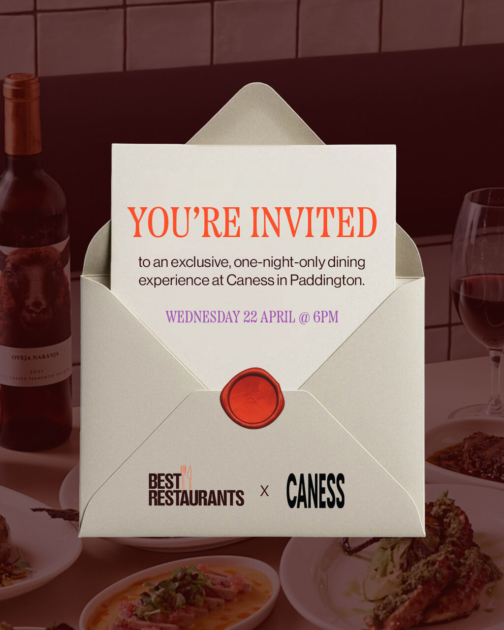 Best Restaurants x Caness &ndash; Wednesday 22 April