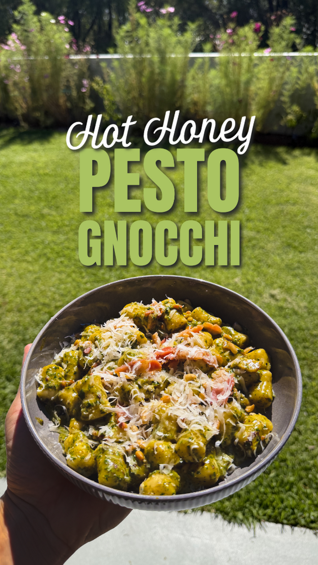 Honey Bacon Pesto Gnocchi