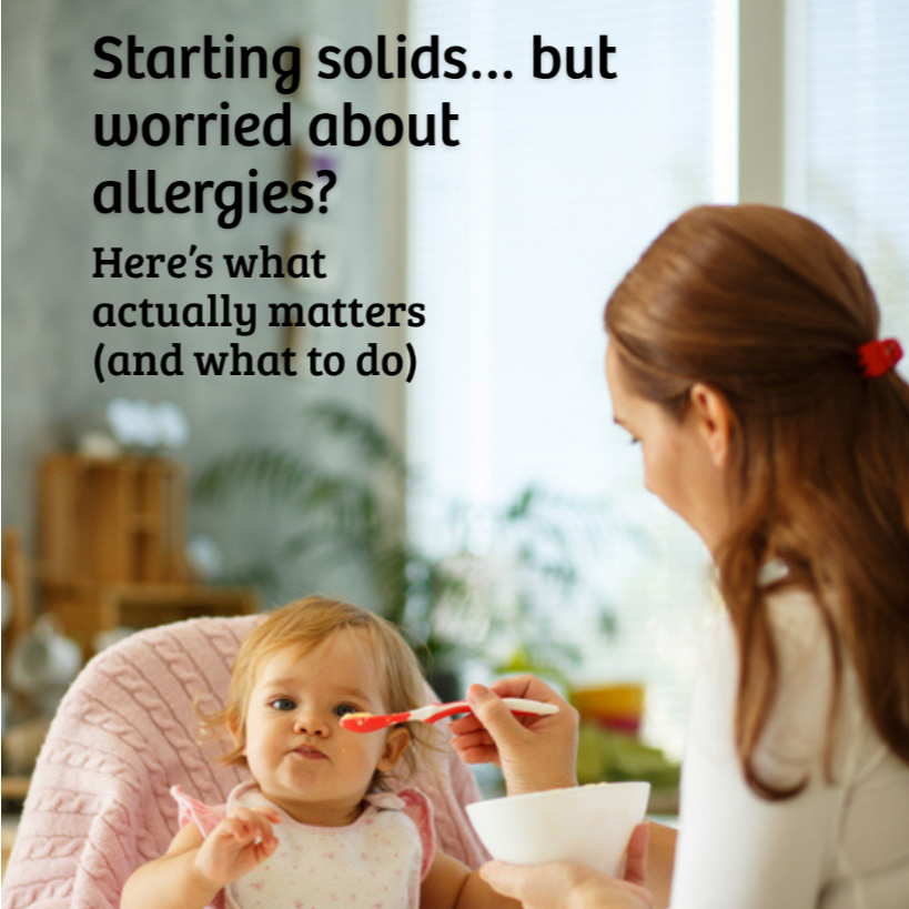 Food allergies in babies and young children: symptoms, causes and what to do