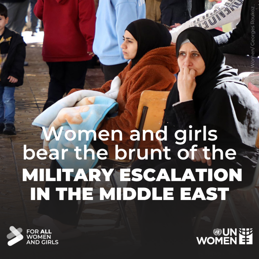Gender alert: The immediate and long-term impact of the military escalation in the Middle East on women and girls