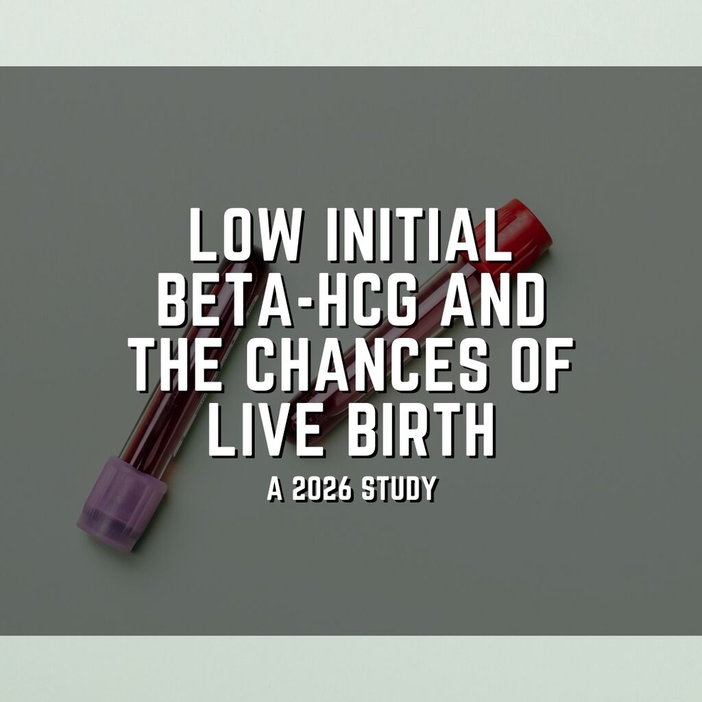 Low initial &beta;-hCG and the chances of live birth