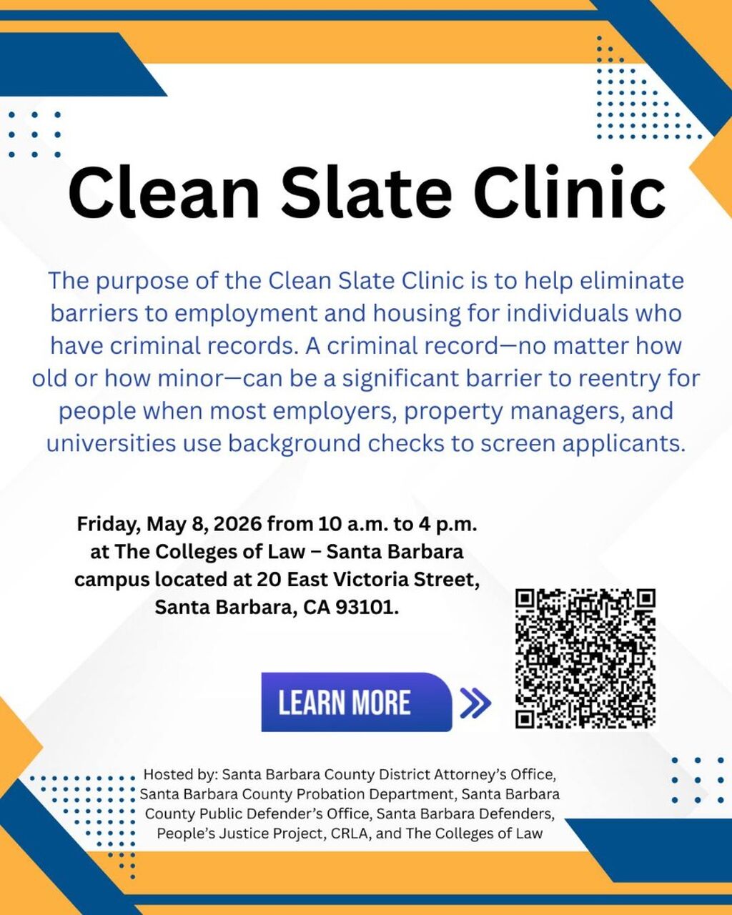 SANTA BARBARA CLEAN SLATE CLINIC