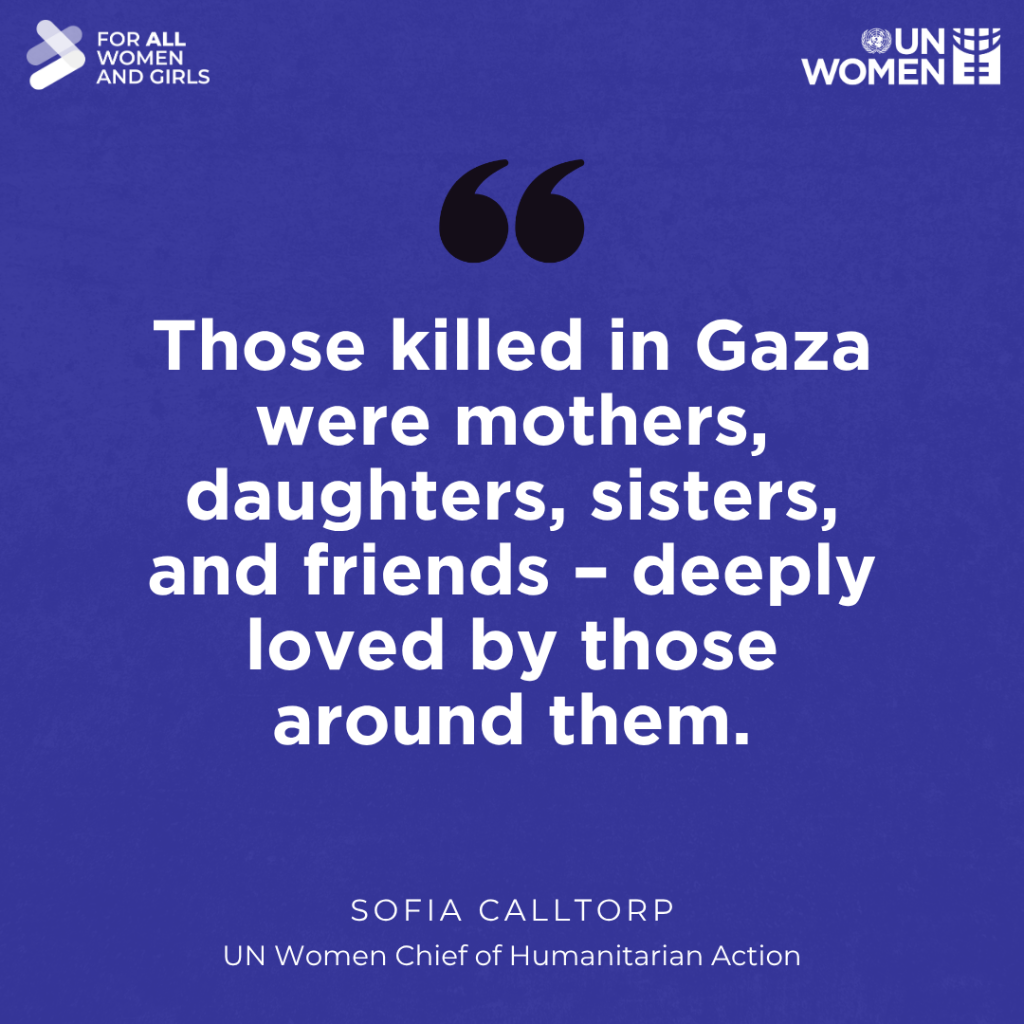 More than 38,000 women and girls were killed in Gaza between October 2023 and December 2025