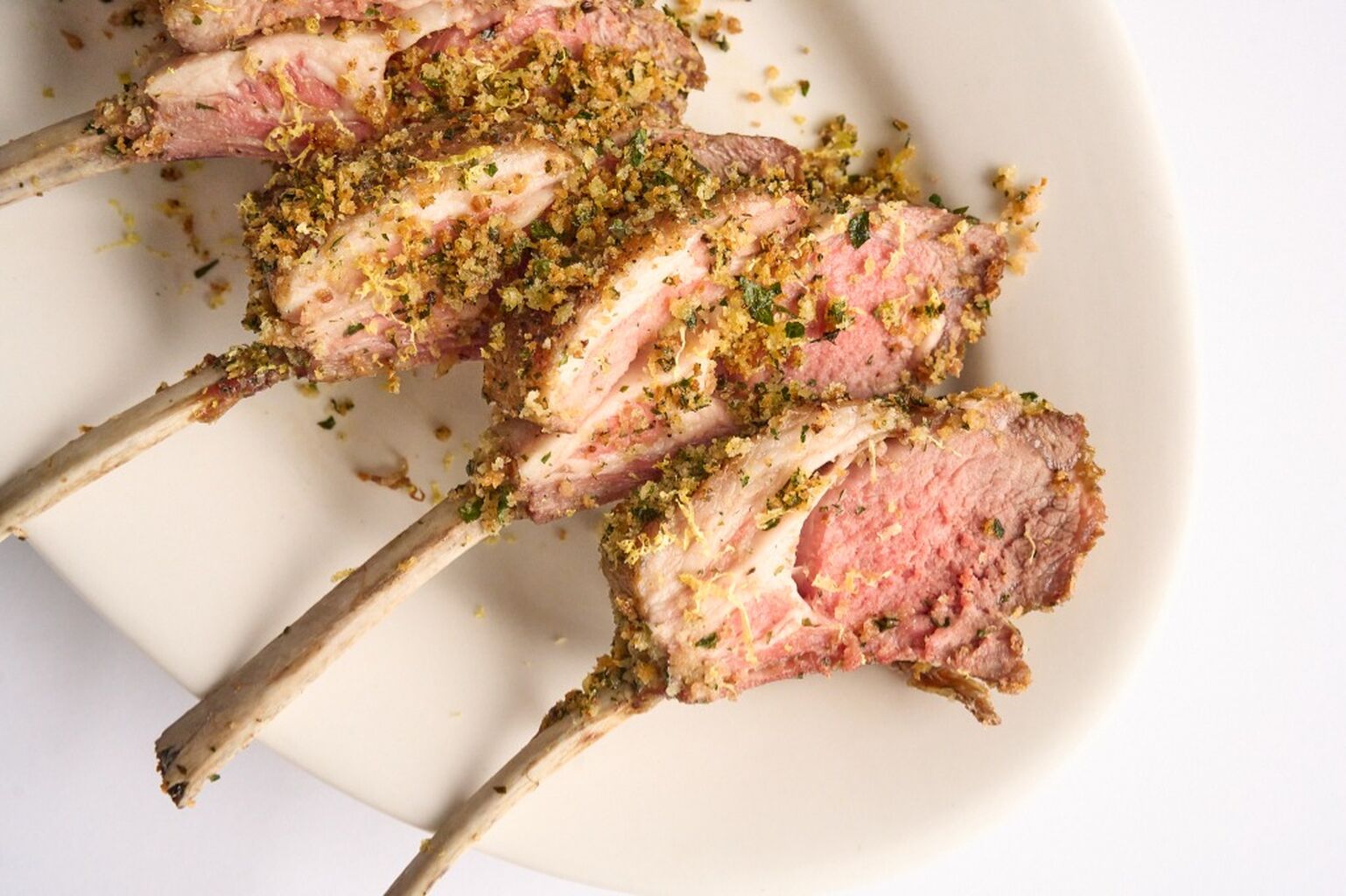 Gremolata-Crusted Rack of American Lamb