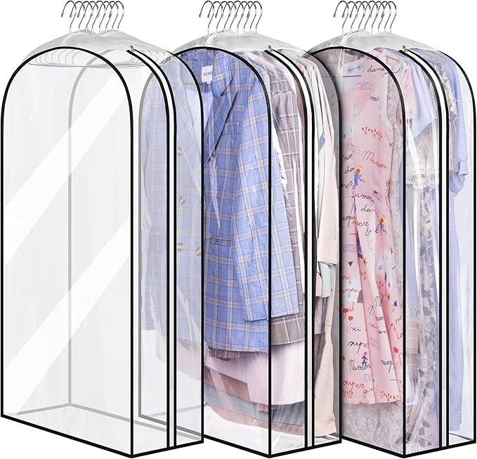 All Clear Garment Bags for Hanging Clothes 3 Packs 40": $17