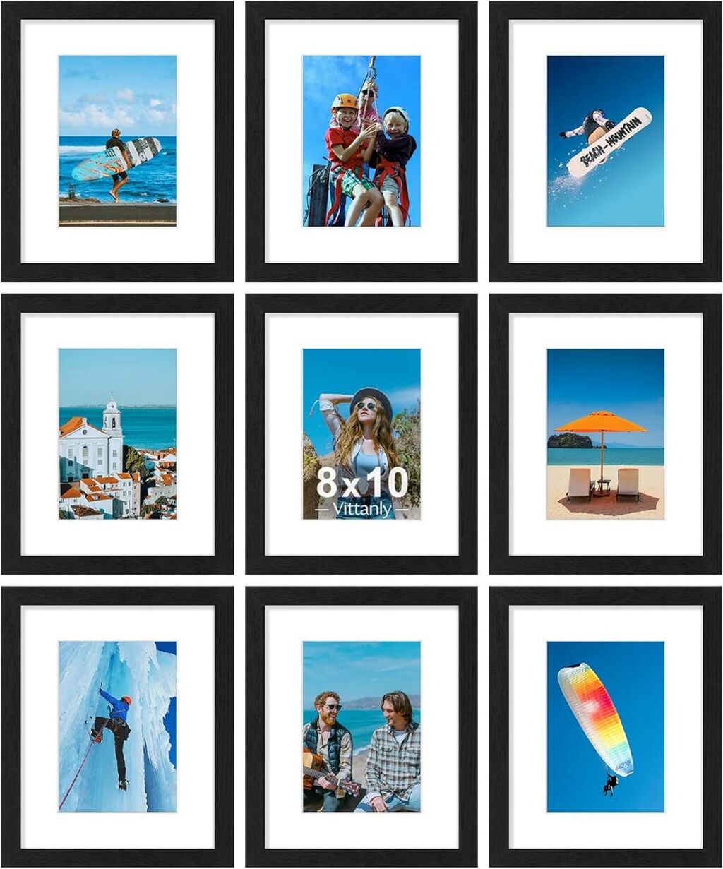 8x10 Picture Frames Set of 9: $21+
