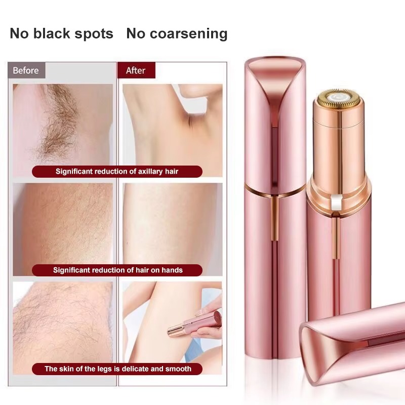 Electric Eyebrow Trimmer Mini Eye Brow Epilator Facial Lipstick Shape Hair Removal Portable Women Painless Razor Shaver