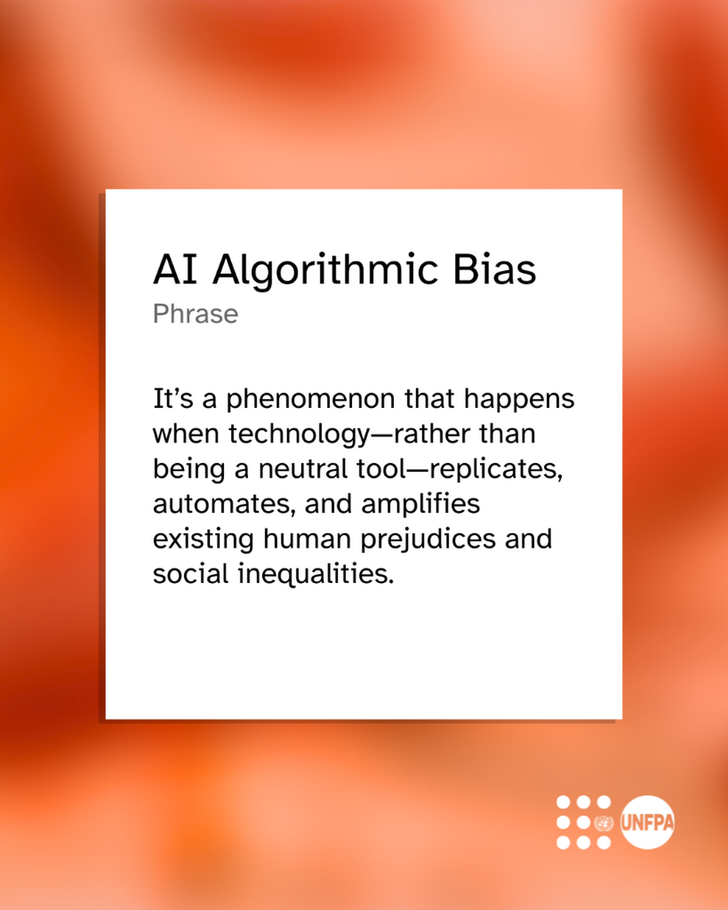 Algorithmic Bias