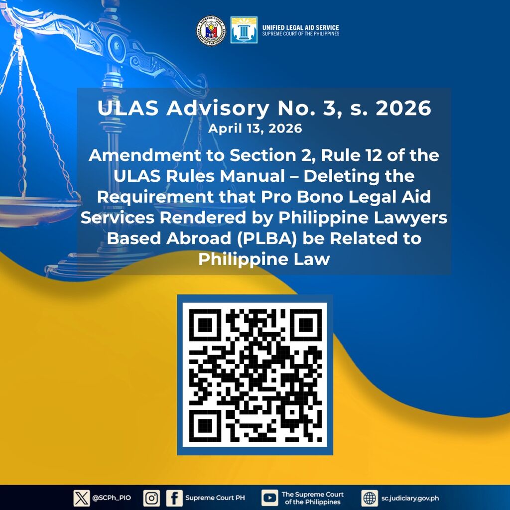 ULAS Advisory No. 3, s.2026