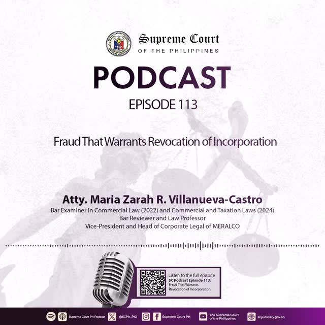 EPISODE 113: Fraud That Warrants Revocation of Incorporation