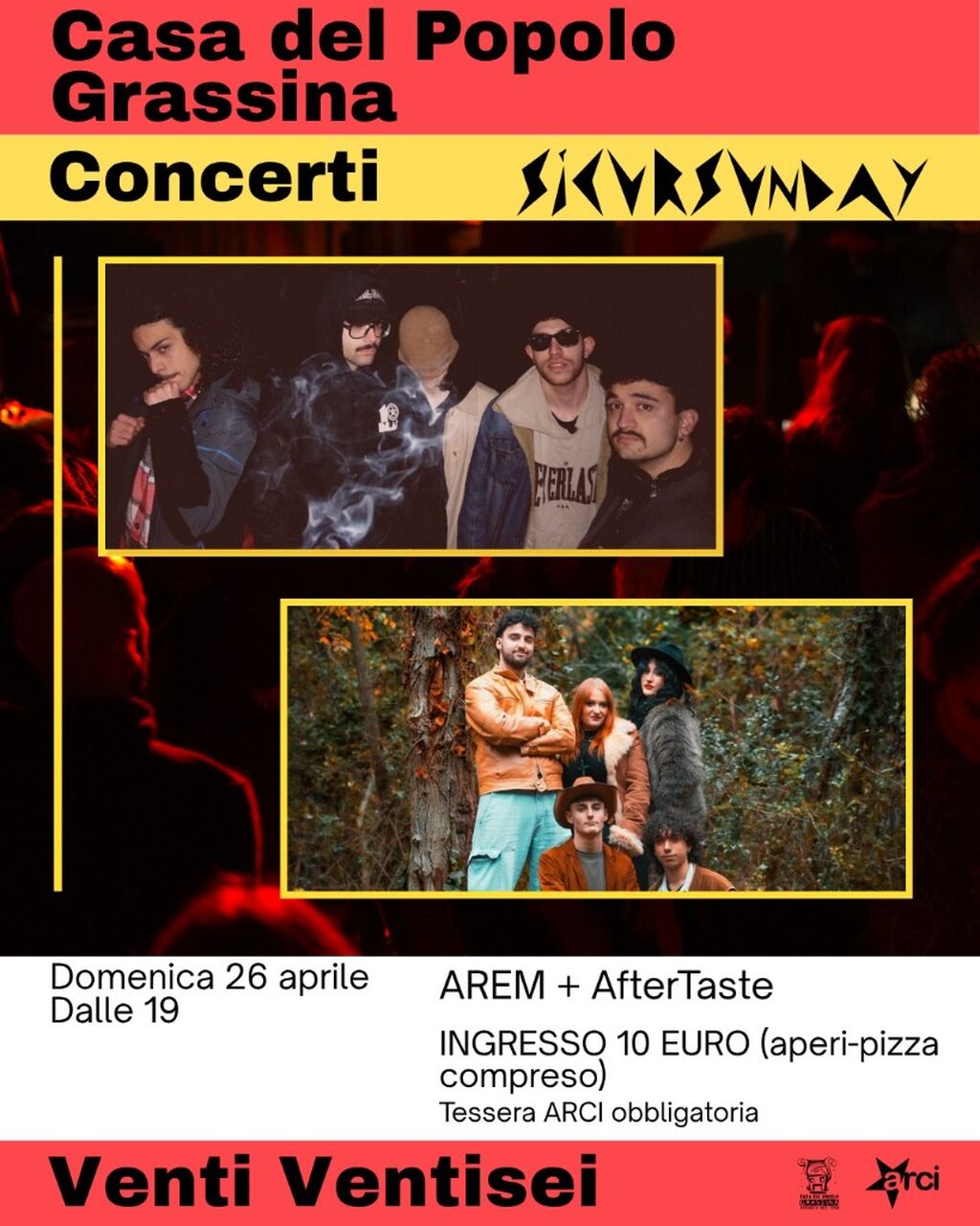 26 aprile 2026 [SicurSunday]: AREM + AfterTaste 