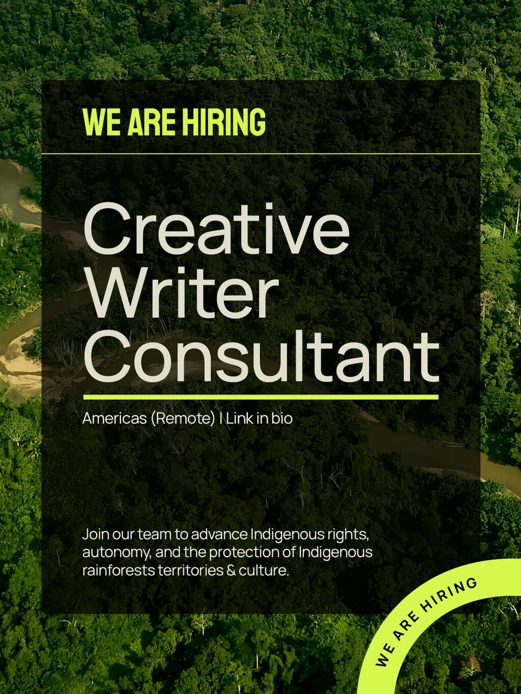 Creative writer role! 