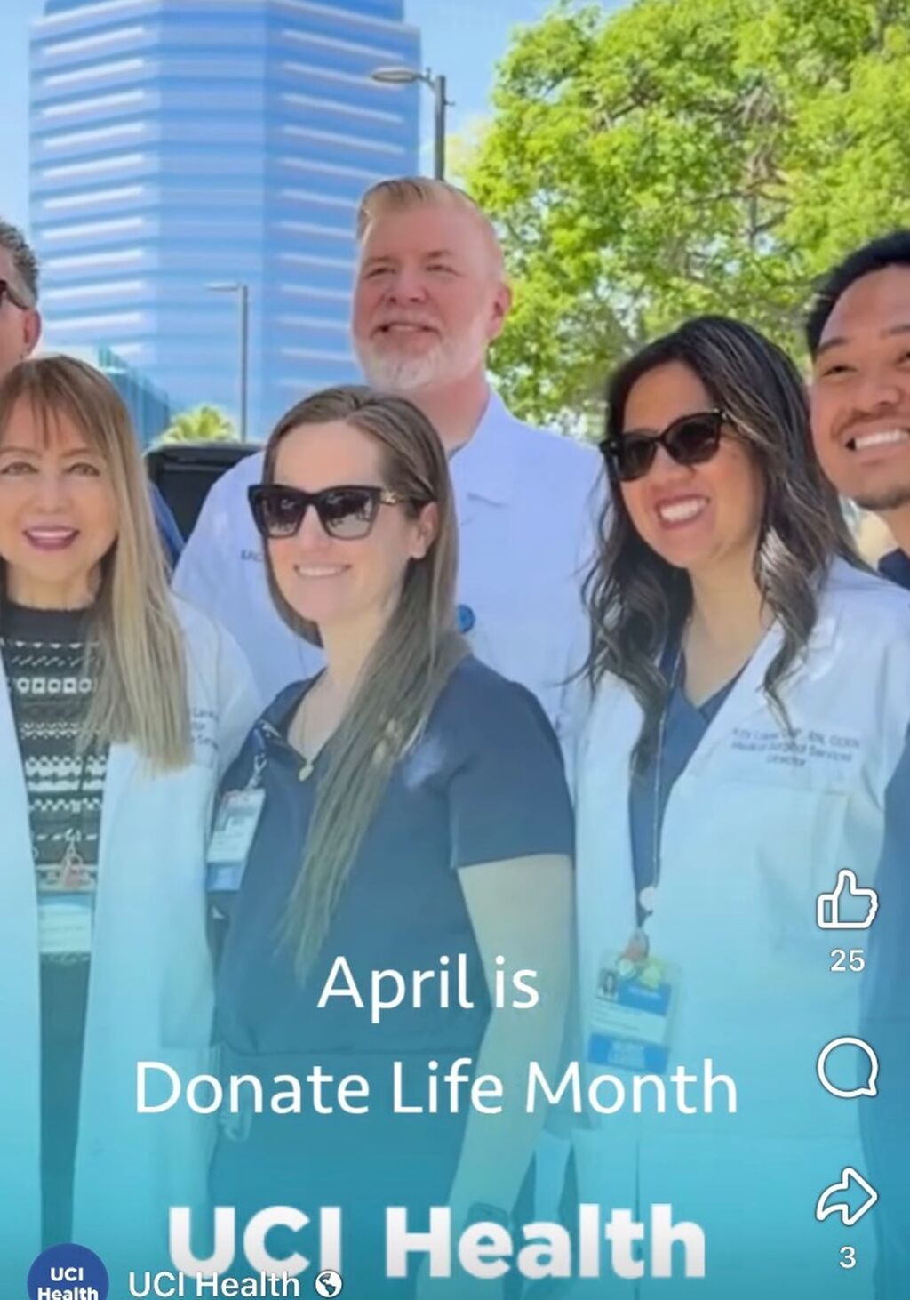 Donate Life flag raising