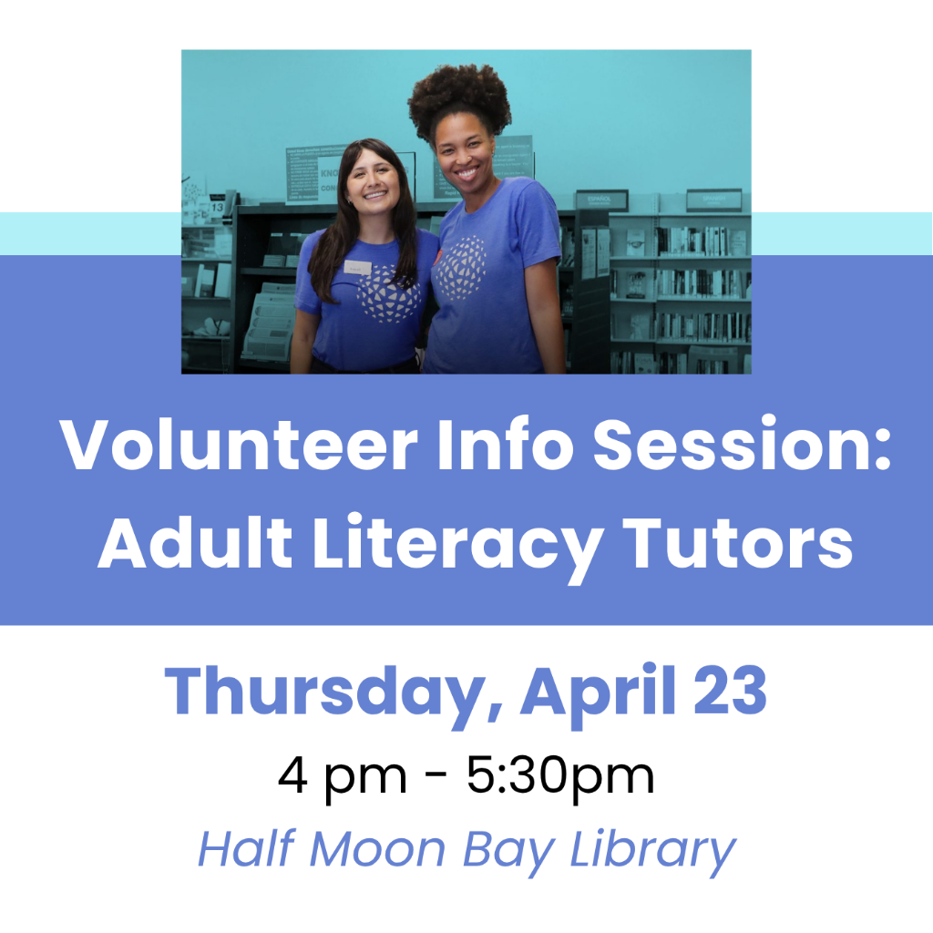 Volunteer Info Session: Adult Literacy Tutors