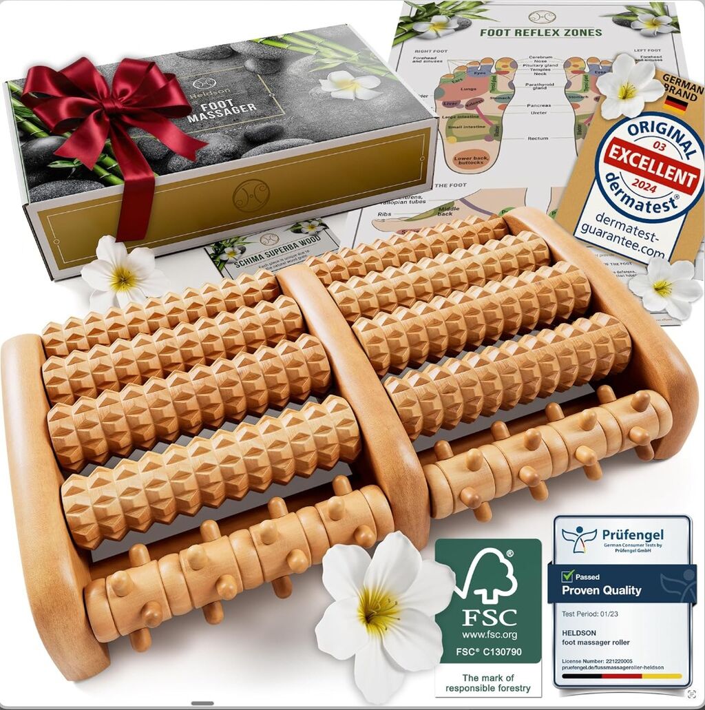 Foot Massager Roller Plantar Fasciitis Pain Relief: $18