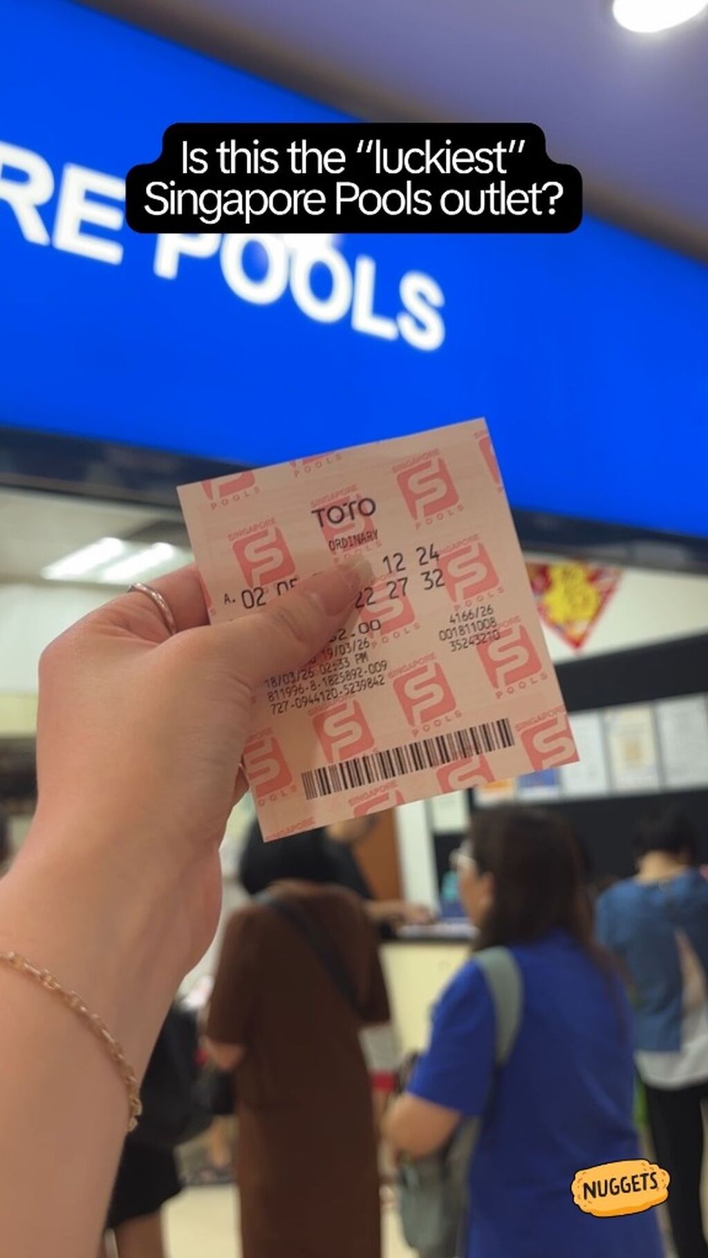 Is this the "luckiest" SG Pools outlet?