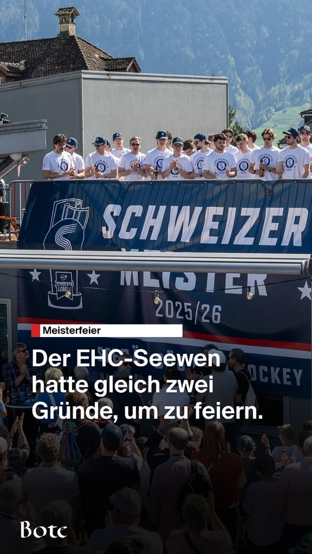 EHC-Seewen Meisterfeier
