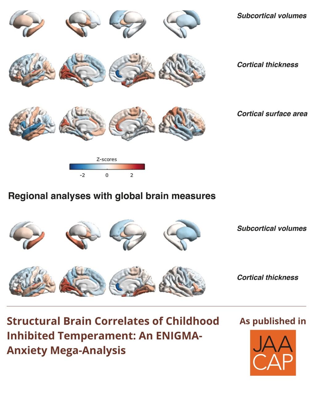 JAACAP 0426 Structural Brain Correlates of Childhood Inhibited Temperament: An ENIGMA-Anxiety Mega-Analysis