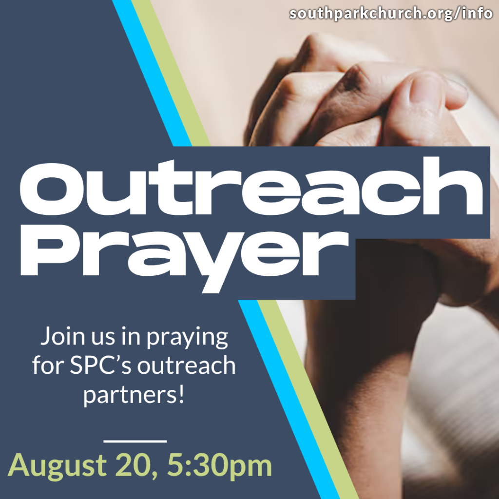 Outreach Prayer Time - August 20 @ 5:30 pm
