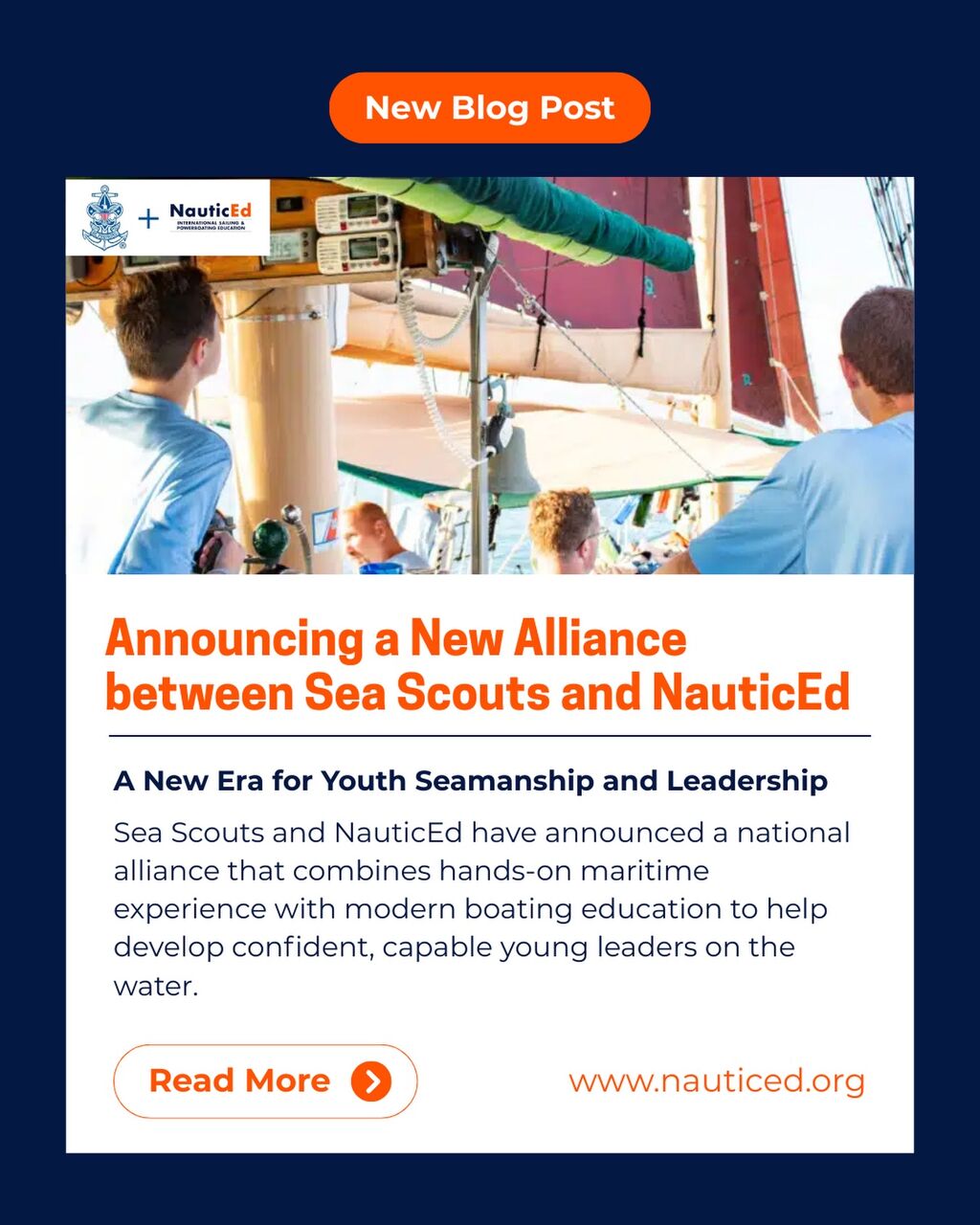 Announcing a New Alliance between Sea Scouts and NauticEd