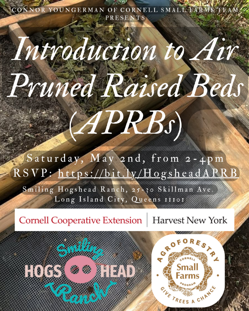 5/2, 2pm | Air Pruned Raised Bed Workshop (Smiling Hogshead Ranch)