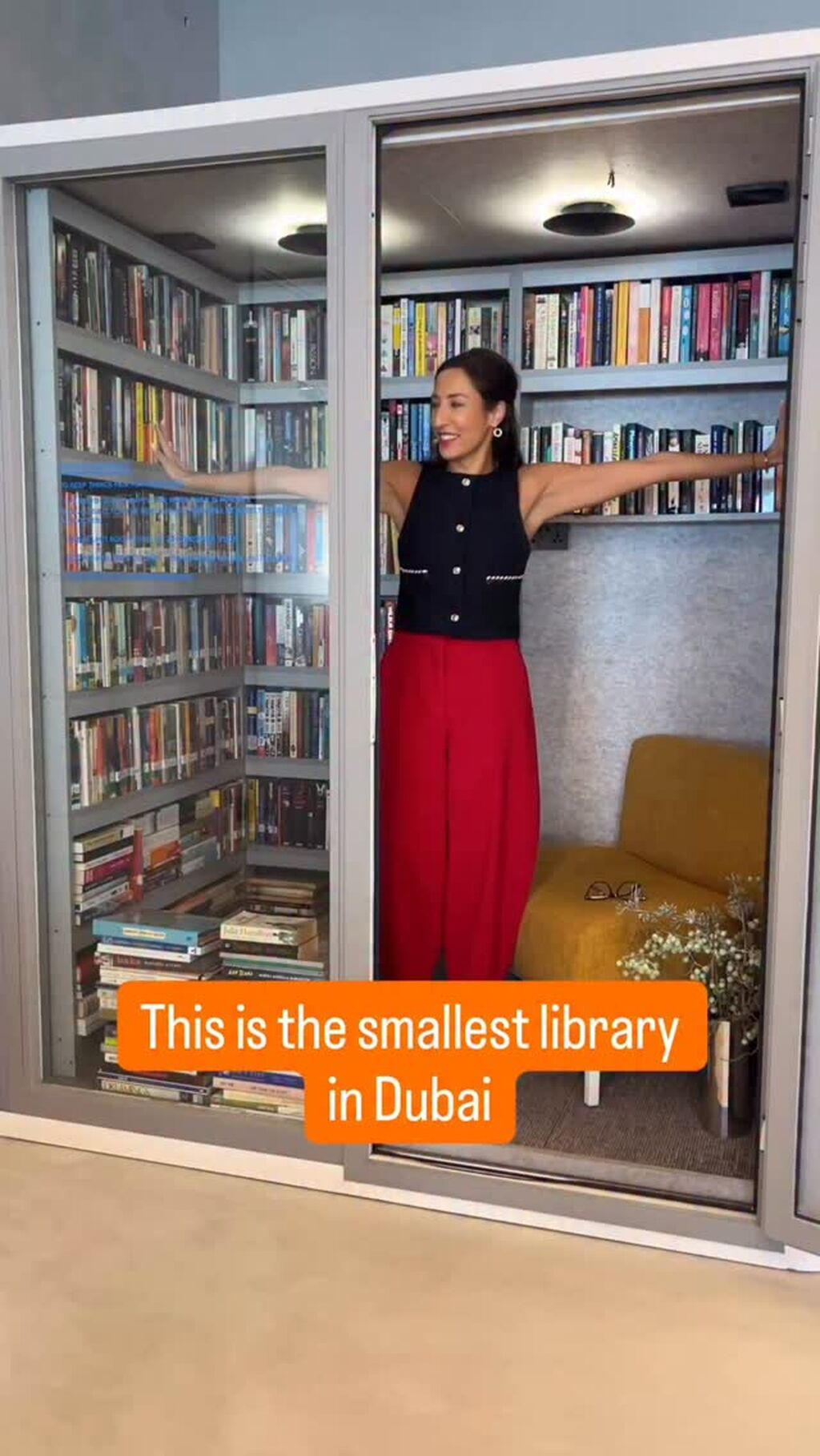 The smallest library in Dubai opens this week &ndash; but only for a limited time