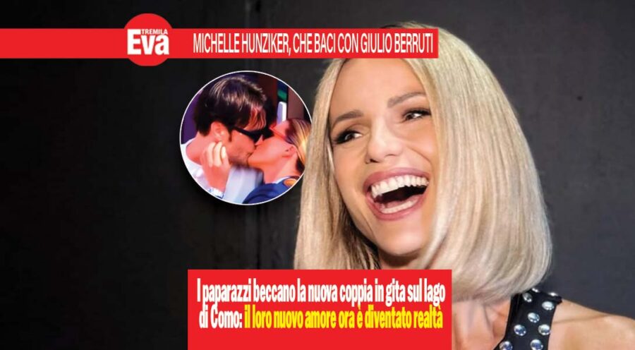 Michelle Hunziker e Giulio Berruti, ecco il loro primo bacio